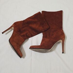 BCBG‎ GENERATION VINTAGE PULL ON SUEDE BOOTS SIZE  9.5